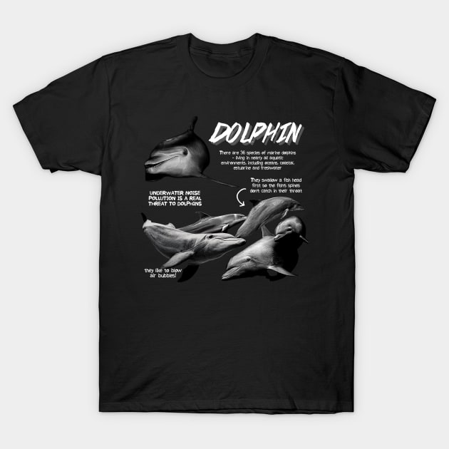 Dolphin Fun Facts T-Shirt by Animal Facts and Trivias